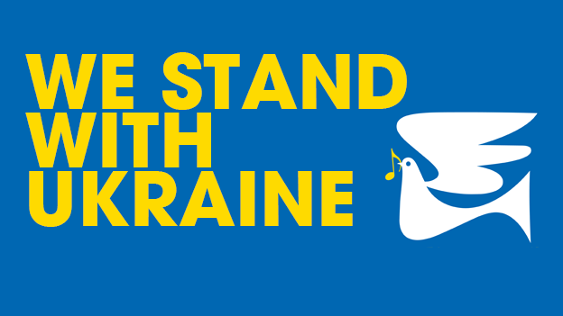 Titelbild "We stand with Ukraine" 12 Stunden Sondersendung
