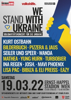 Line-up "We stand with Ukraine"-Benefiz-Konzert
