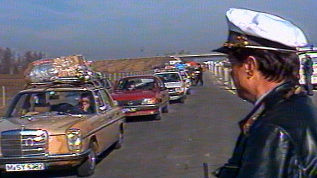 Osterverkehr Polizei 1986