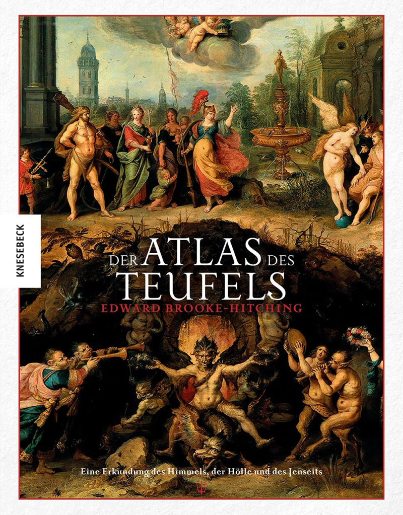 Himmel und Hölle, klassisches Gemälde, Buchcover von "Der Atlas des Teufels"