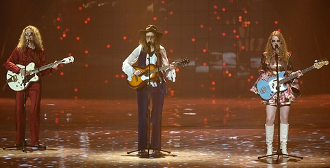 Systur beim Eurovision Song Contest