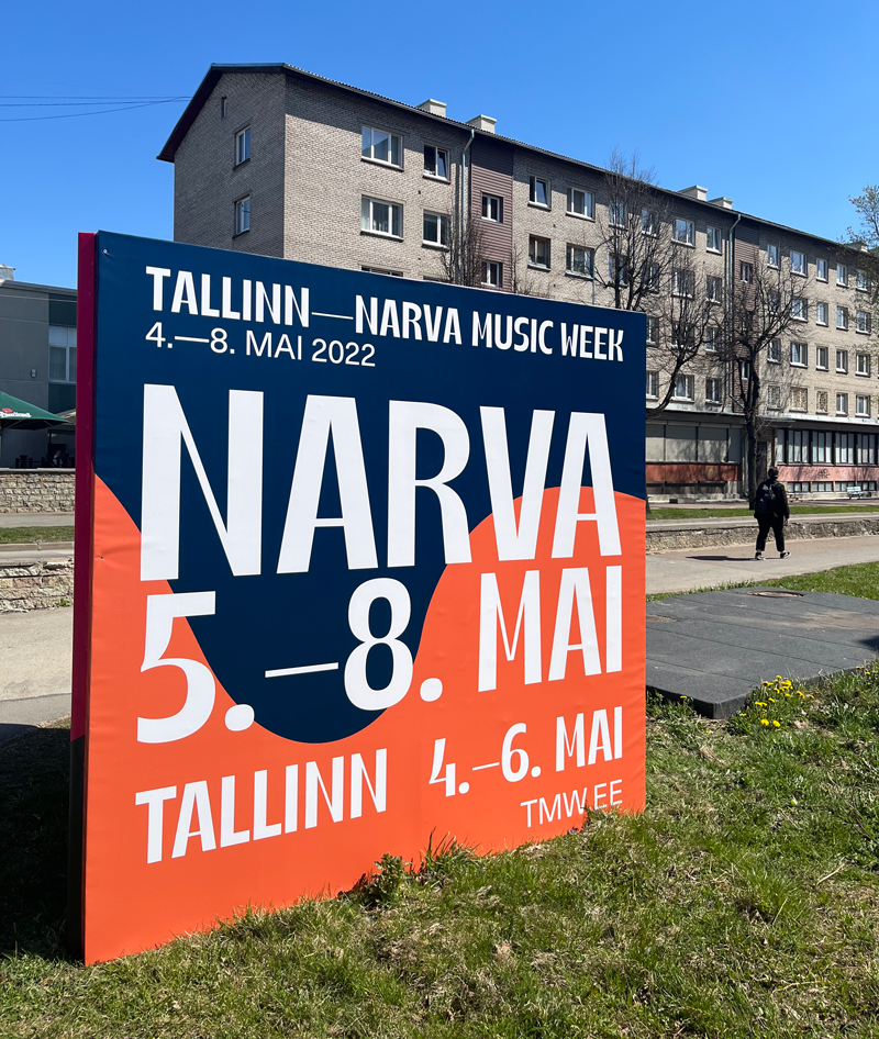 Festivalplakat in Narva