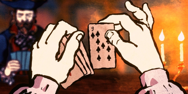 Screenshot aus dem Computerspiel "Card Shark"