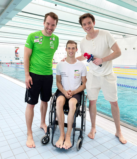 Philipp Hansa mit Andreas Onea und Andreas Ernhofer