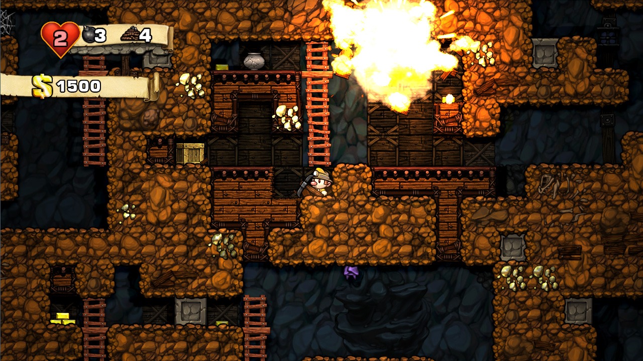 Screenshot aus dem Computerspiel "Spelunky"