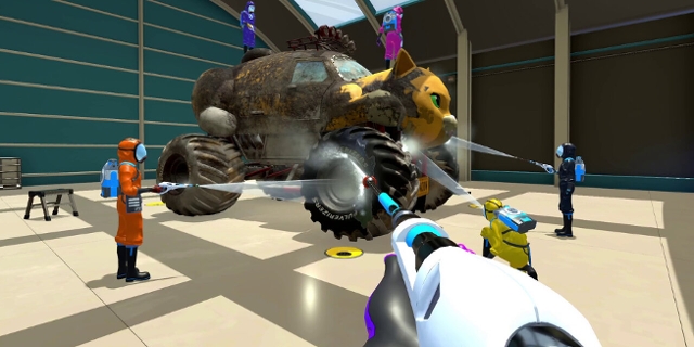 Screenshot aus dem Computerspiel "PowerWash Simulator"