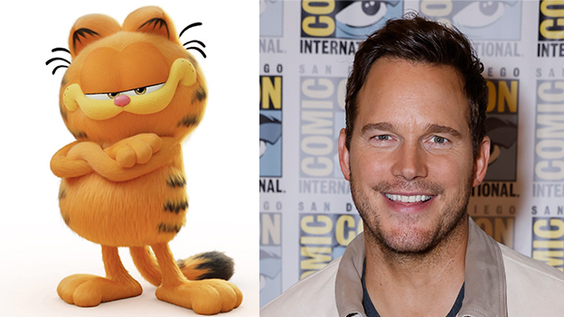 Garfield und Chris Pratt