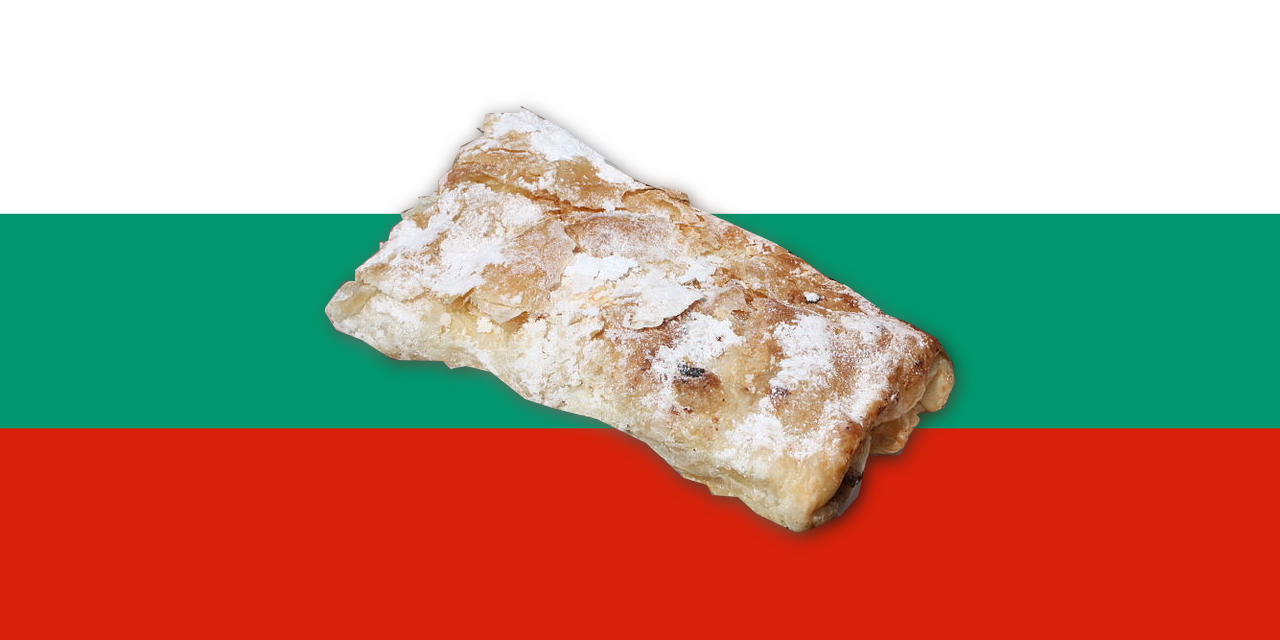 Banitza und bulgarische Flagge