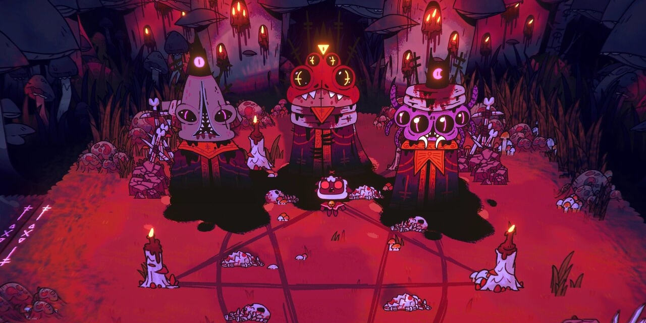 Screenshot aus dem Computerspiel "Cult of the Lamb"