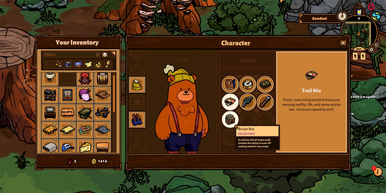 Screenshot aus dem Computerspiel "Bear and Breakfast"