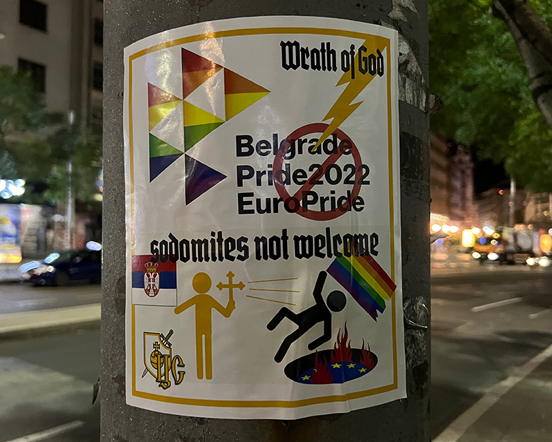 Homophober Sticker