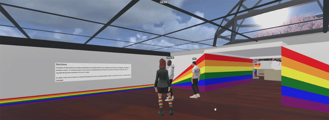 Screenshot aus virtueller Ausstellung "Queer Engineers"