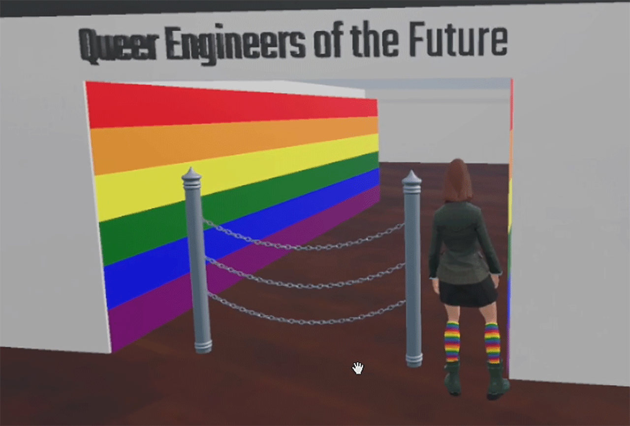 Screenshot aus virtueller Ausstellung "Queer Engineers"