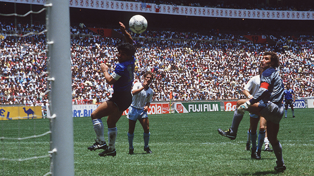 Maradona 1986 England gegen Argentinien