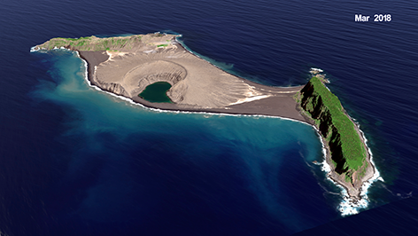 NASA-Aufnahme von Vulkan Hunga-Tonga
