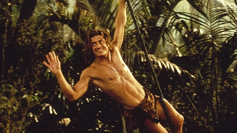 Brandon Fraser im Film "George – Der aus dem Dschungel kam" von 1997