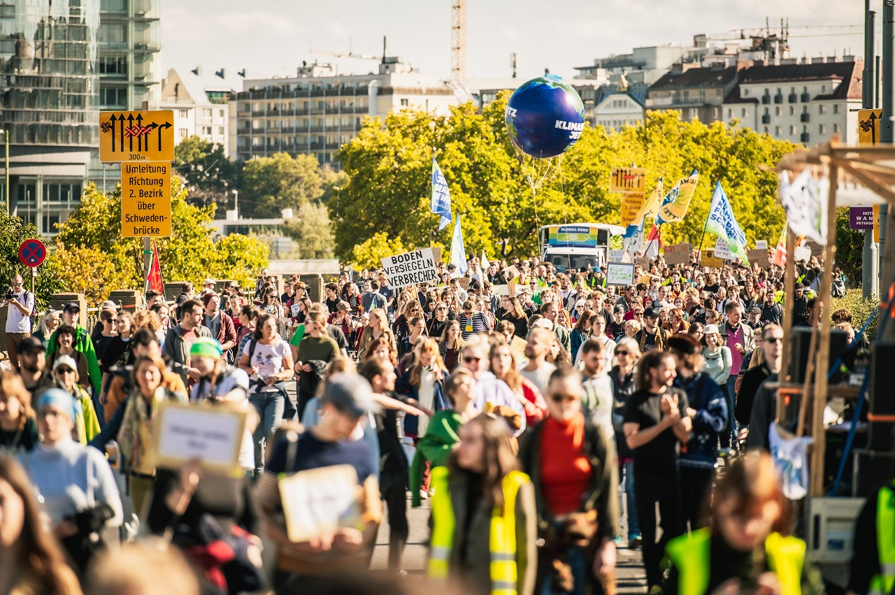Demonstration gegen die Klimakrise in Wien 2022