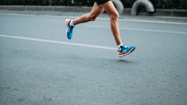 Beine beim Laufen