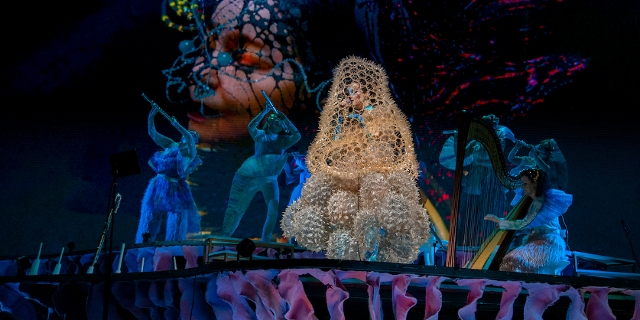Björk live auf der Bühne