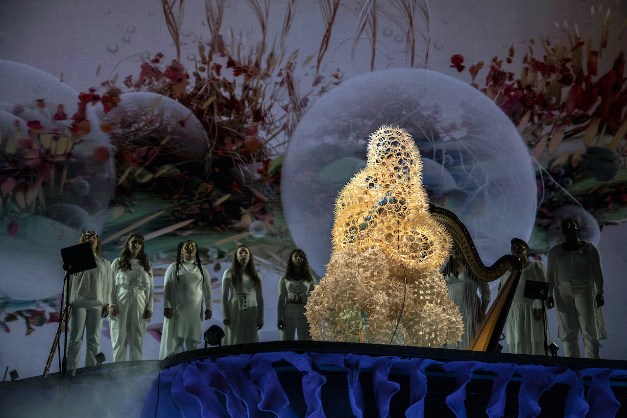 Björk live auf der Bühne