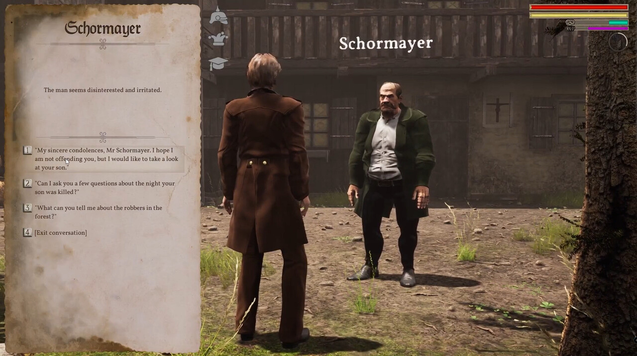 Screenshot aus dem Computerspiel "A Bavarian Tale - Totgeschwiegen"