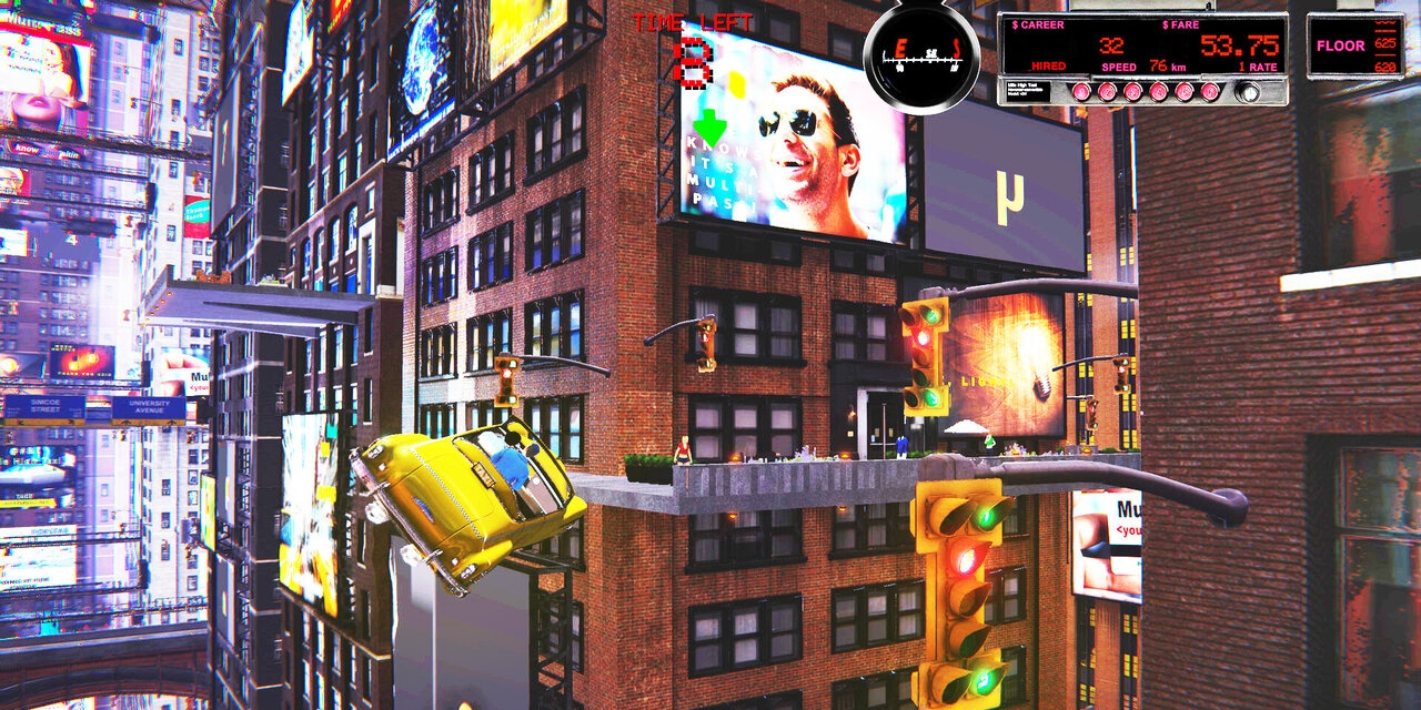 Screenshot aus dem Computerspiel "Mile High Taxi"