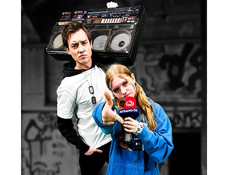 Emma und Philipp Hansa mit Rap Posen