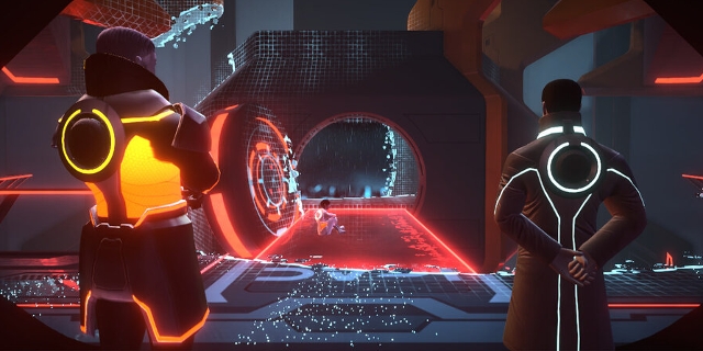Screenshot aus dem Computerspiel "TRON: Identity"