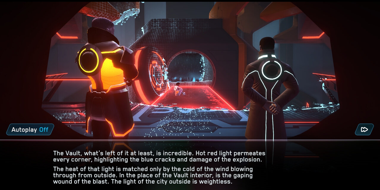 Screenshot aus dem Computerspiel "TRON: Identity"