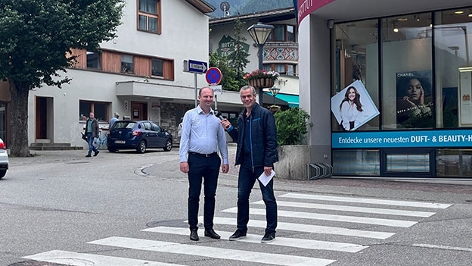 Wolfgang Böhmer und Mayrhofens Bürgermeister Hans Jörg Moigg