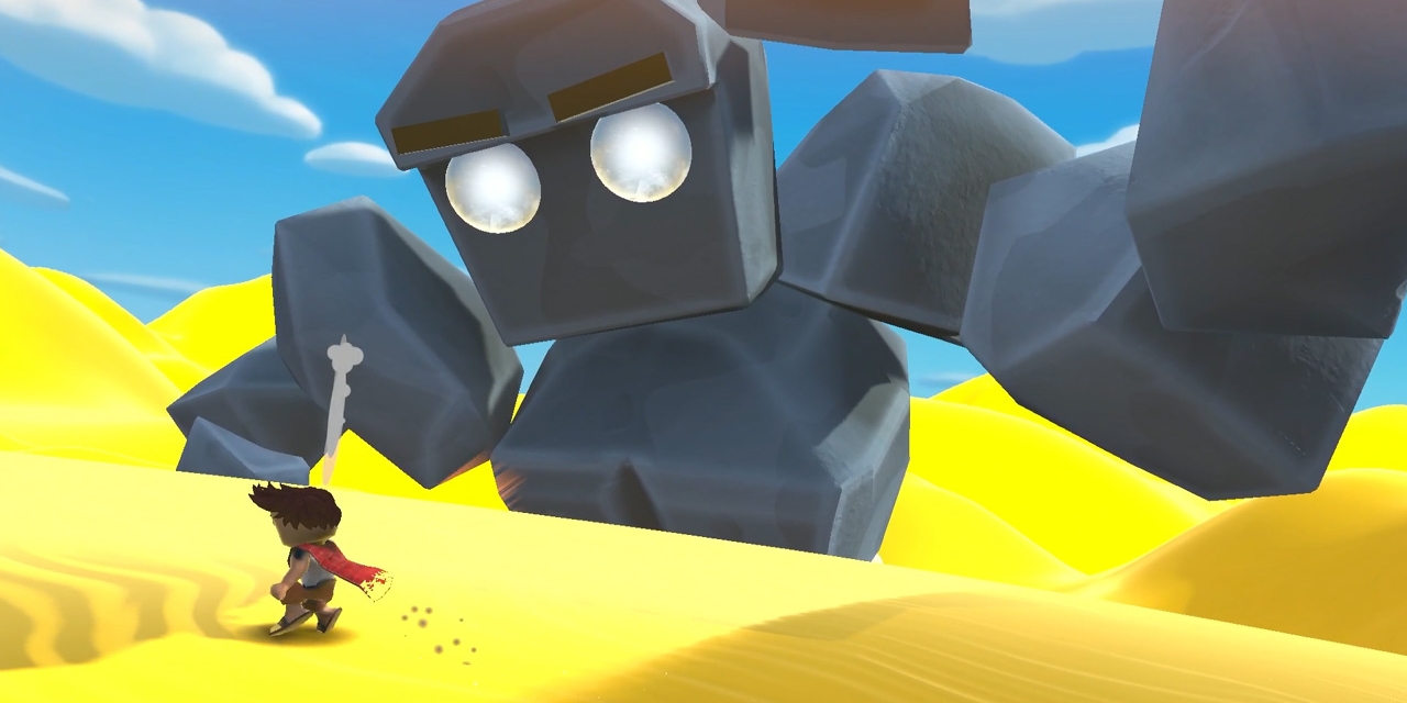 Screenshot aus dem VR-Videospiel "VR Giants"