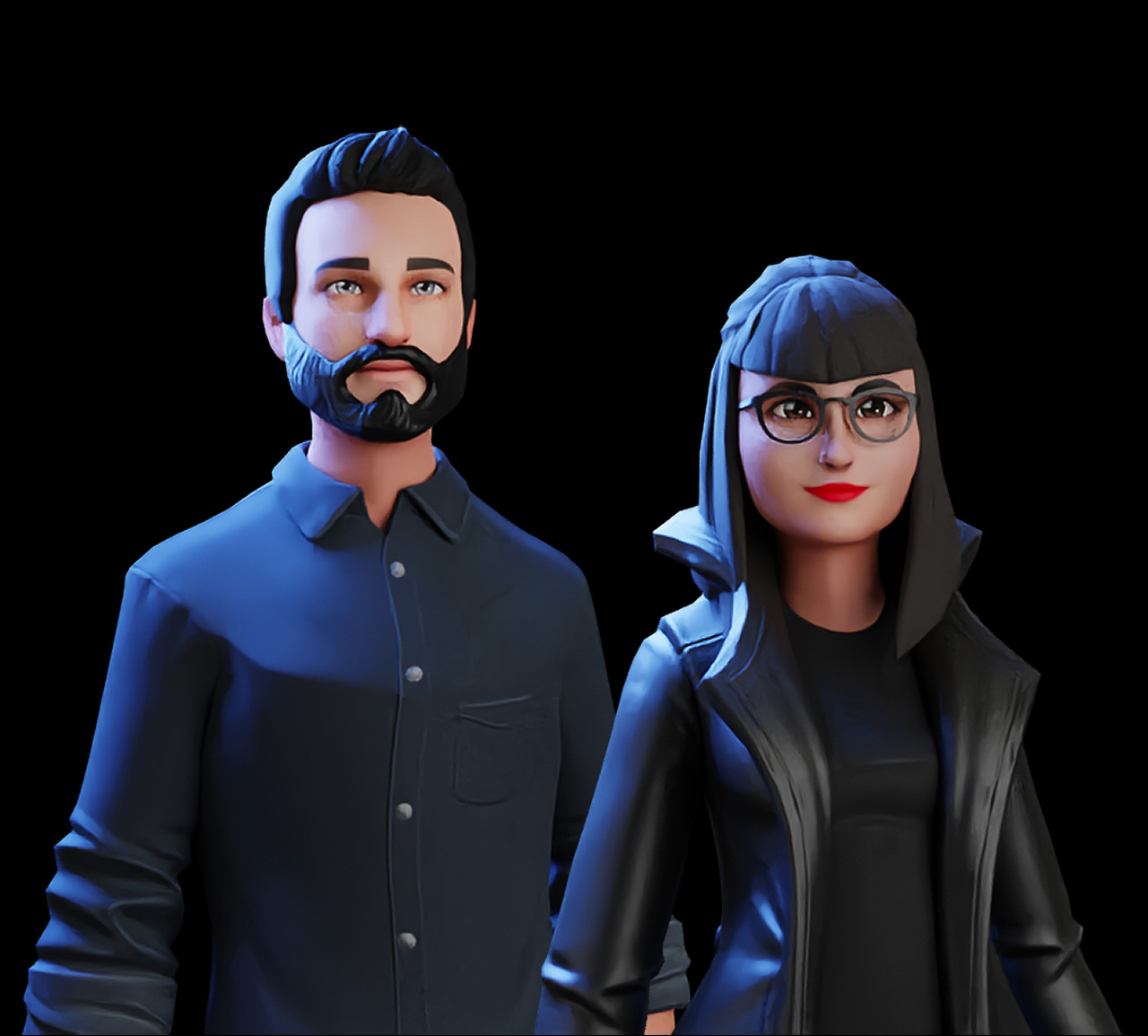 Axel Dietrich und Gabriella Chihan Stanley als VR-Avatare
