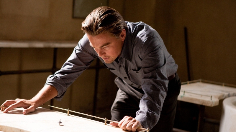 Leonardo diCaprio in "Inception"