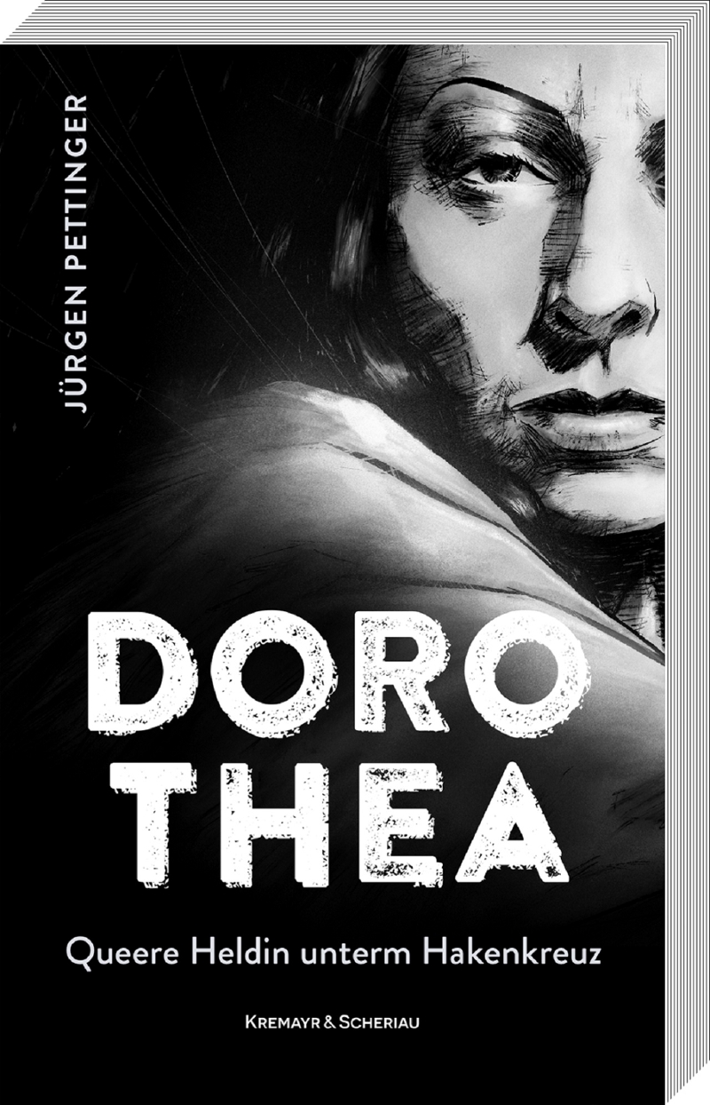 Ein Frauengesicht am Cover zu "Dorothea".