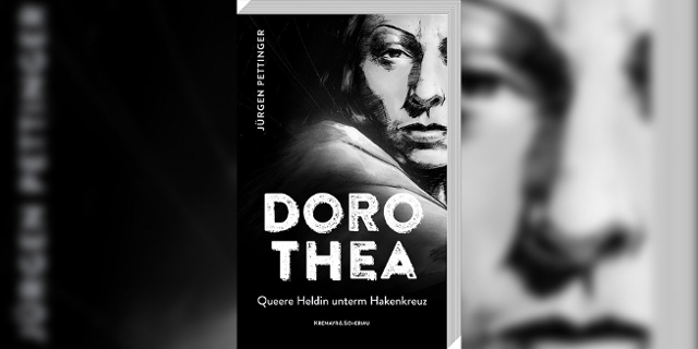Ein Frauengesicht am Cover zu "Dorothea".