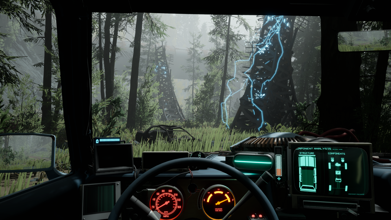 Screenshot aus dem Videospiel "Pacific Drive"