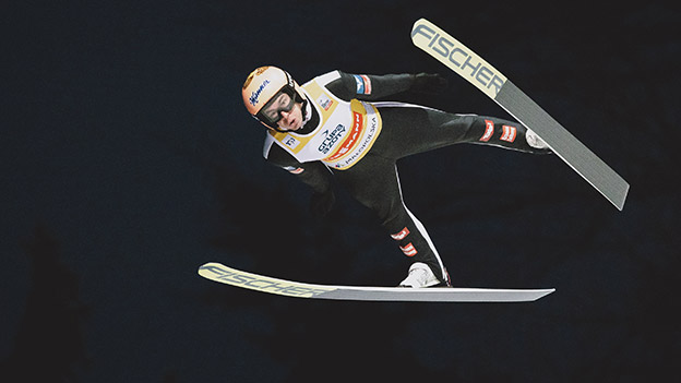 Stefan Kraft bei einem Skisprung