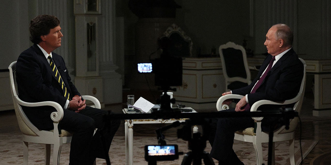 Putin im Interview mit Tucker Carlson