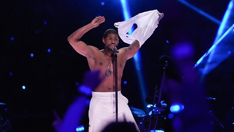 Usher in seiner Super Bowl Half Time Show 2024