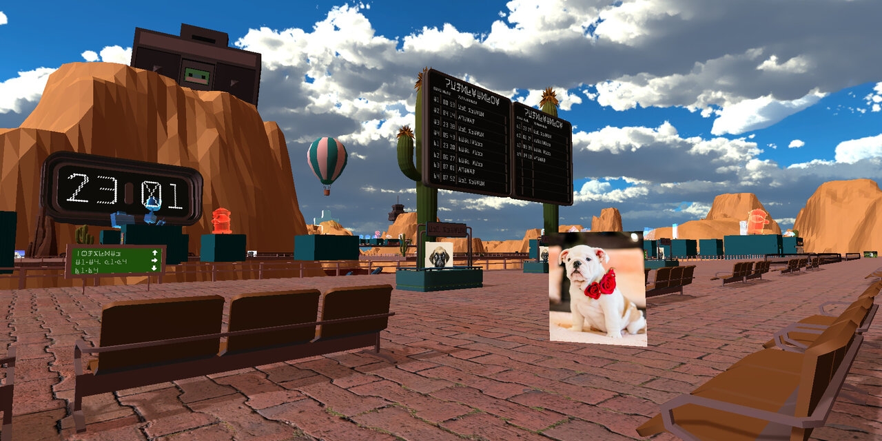 Screenshot von "An Airport for Aliens Currently Run by Dogs"