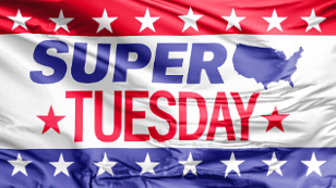 US-Flagge Super Tuesday