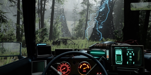 Screenshot aus dem Computerspiel "Pacific Drive"