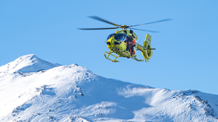 ÖAMTC Hubschrauber im Wintereinsatz, Alpinunfall