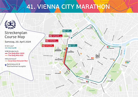 Vienna City Marathon Strecke